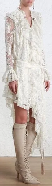 'Bowerbird' Asymmetrical Ruffle Dress